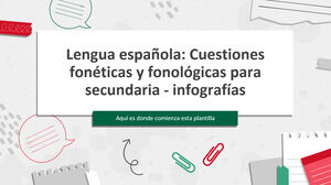 Idioma español: cuestiones fonéticas y fonológicas para la infografía de la escuela secundaria