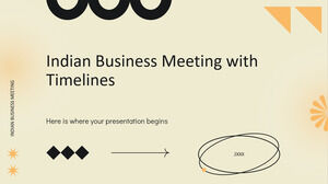 Reunión de negocios india con líneas de tiempo Business
