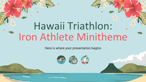 Triatlón de Hawái: minitema del atleta de hierro