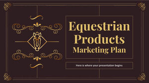 Piano di marketing per prodotti equestri