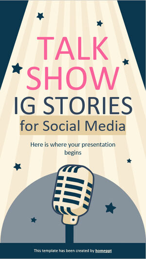 برنامج Talk Show IG Stories لوسائل التواصل الاجتماعي