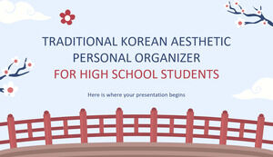 Tradycyjny koreański estetyczny organizer osobisty dla uczniów szkół średnich