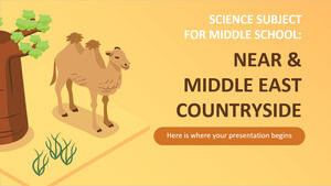 Materia de ciencias para la escuela secundaria: campo de Oriente Próximo y Medio