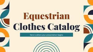 Catálogo de Roupas Equestres