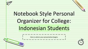 tema/estilo notebook organizador pessoal para universitários indonésios