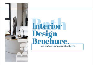 Brochura de Design de Interiores para Banheiros
