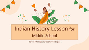 Indian History Lesson for Middle School