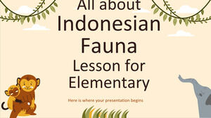 인도네시아 동물군에 관한 모든 것 - 초등학교 수업