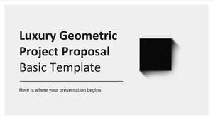 Luxury Geometric - Șablon de bază pentru propunerea de proiect