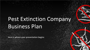Pest Extinction Company Business Plan