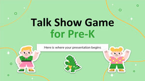 Talkshow-Spiel für Pre-K