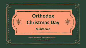 Minithème du jour de Noël orthodoxe