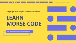 Matematică de limbaj pentru școala medie: Învață codul Morse