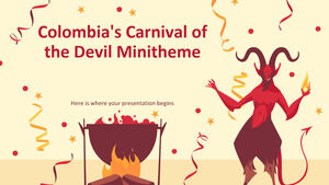 Минитема «Карнавал дьявола» в Колумбии