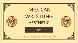 CV esthétique de la lutte mexicaine