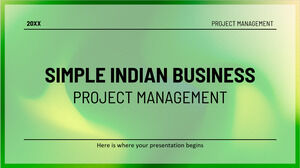 Gerenciamento simples de projetos de negócios indianos