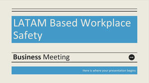 Reunión de negocios de seguridad en el lugar de trabajo basada en LATAM