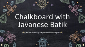 Tablă cu ilustrații de batik javanez Buletin informativ