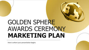 Plan de marketing de la ceremonia de entrega de premios Golden Sphere