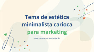 Thème esthétique carioca minimaliste pour le marketing