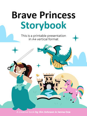 Cartea de povești prințesă curajoasă