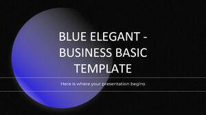 藍色優雅-業務基本模板