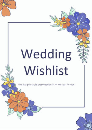 Lista dei desideri di nozze