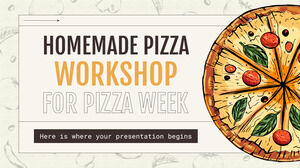 Workshop sulla pizza fatta in casa per la settimana della pizza