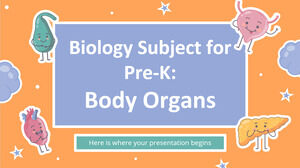 Materia di biologia per l'asilo: organi del corpo