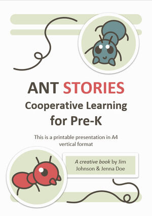 Ant Stories - Cooperative Learning for Pre-K