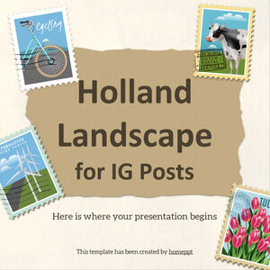 Holland Landschaft für IG-Pfosten