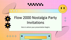 คำเชิญแบบดิจิตอลของ Flow 2000 Nostalgia Party
