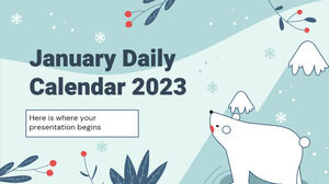 Calendarul zilnic ianuarie 2023