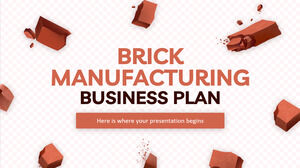 Brick Manufacturing Business Plan