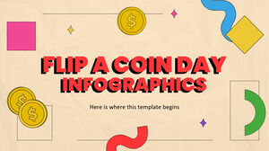 Infografía del día del lanzamiento de una moneda