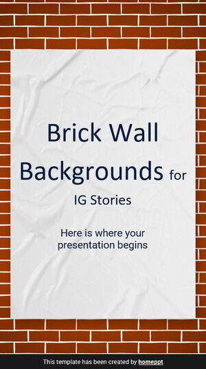 IG Hikayeleri için Tuğla Duvar Arka Planları