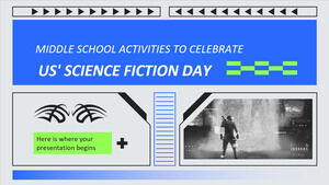 Aktivitäten der Mittelschule zur Feier des Science Fiction Day in den USA