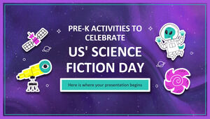 Activités pré-K pour célébrer la Journée de la science-fiction aux États-Unis
