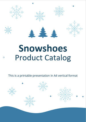 Snowshoes Product Catalog