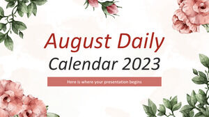 أغسطس التقويم اليومي 2023