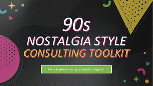 Kit de ferramentas de consultoria de estilo nostálgico dos anos 90