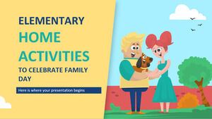 Elementary Home Activities to Celebrate Family Day