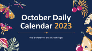 Calendarul zilnic de octombrie 2023