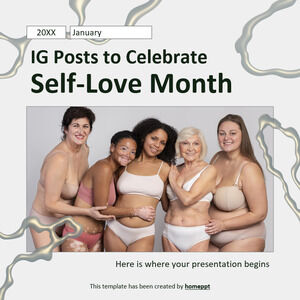 Post su IG per celebrare il mese dell'amor proprio