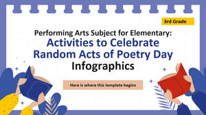 小學三年級的表演藝術科目：慶祝詩歌日信息圖表隨機行為的活動