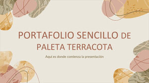 Einfaches Terrakotta-Paletten-Portfolio