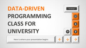 Data-driven Programming Class for University