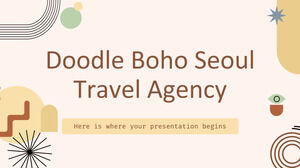 Agence de voyage Doodle Boho Séoul