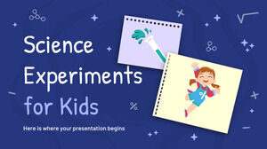 Experimentos científicos para niños
