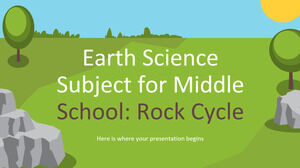 Предмет «Науки о Земле» для средней школы: «Горный цикл»